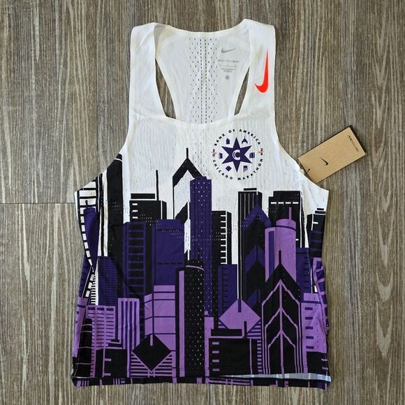 Nike AeroSwift Dri-FIT ADV Chicago Marathon Running Singlet Men Small FV6335-100 - Picture 2 of 9